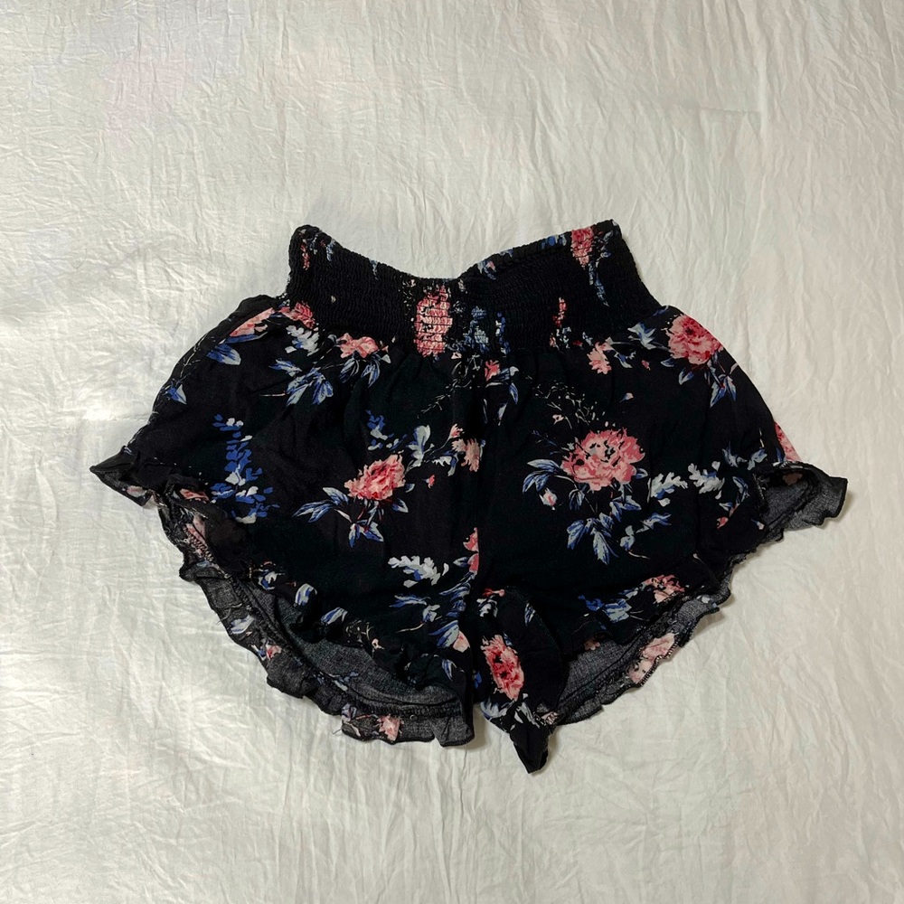 High Waisted Floral Shorts